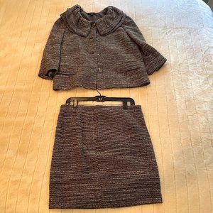 Two piece Anne Taylor suit, grey tweed